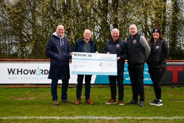 W.Howard supporting Euxton Villa F.C's new state-of-the-art sport facility